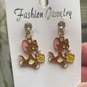 Charming Cartoon Mouse Earrings